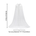 thumbnail image 2 of Byfri Sheer Chiffon Long Flowing Hoodless Outerwear for Weddings & Themed Events 150cm White, 2 of 7