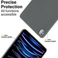 thumbnail image 5 of for iPad Pro 11 2022/2021/2020 Frosted Case, Slim Fit Lightweight Design Matte TPU Rubber Soft Skin Silicone Shockproof Protective Back Case Cover for iPad Pro 11 2022/2021/2020 - Gray, 5 of 8