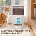 thumbnail image 2 of Homall 4.5L Automatic Cat Vacuum Feeder, Automatic Pet Feeder Gravity Feeder with 2.4G WiFi Control and Anti-Blockage Technology, 2 of 7