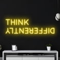 thumbnail image 4 of Handmadetneonsign Think Differently Neon Sign, Think Differently Neon Led Art Decor, Quote Wall Decor, 4 of 5