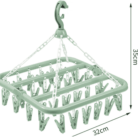 FACEGA Hangers,Drying Rack Clothing,Plastic Hangers,Foldable Windproof Hanger,Space Saving Design
