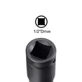thumbnail image 3 of Unique Bargains 1/2' Drive 11mm 12-Point Deep Impact Socket, CR-MO Steel 78mm Length, Metric Sizes, 3 of 5