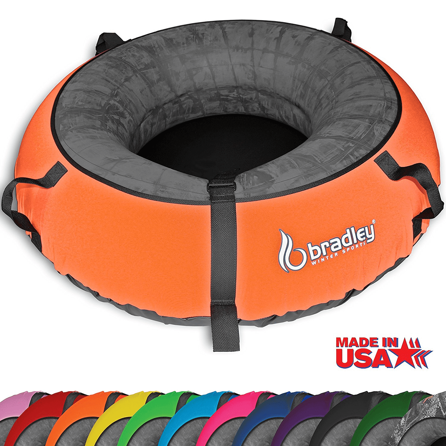 Bradley Heavy Duty Colossal Snow Sled Tubes with Royal Blue Cover by