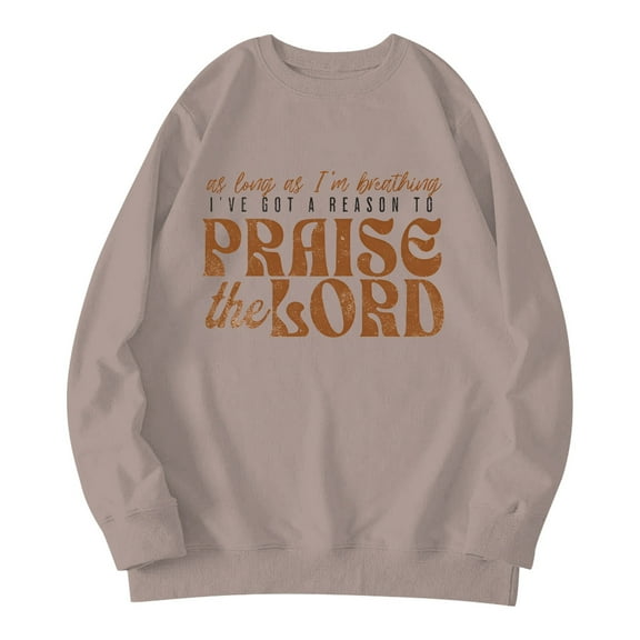 Women Blouses Girl Lady Sweatshirt Scrub Tops Long Sleeve Women Soft Lightweight Sweatshirts Solid Long Sweatshirt Leggings Hoodie Sweaters for Sweater Hoodie Workout Hoodies Pullover Khaki 2XL