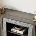 thumbnail image 4 of Farmhouse 58" TV Stand for 65" TVs, Wood Media Console Table with 2 Glass Doors and Adjustable Shelves, Entertainment Center for Living Room, Bedroom, 4 of 9