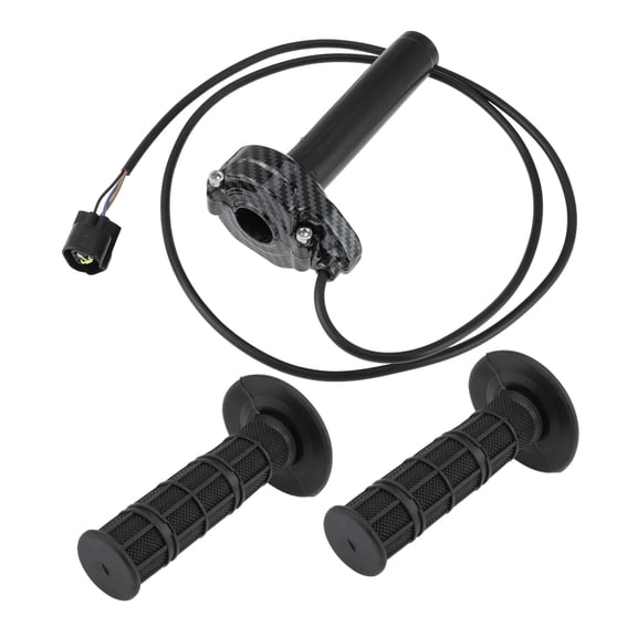 7/8" 22mm Throttle Handle Kit Twist Throttle Grips Cable Replacement for Sur-Ron Light Bee X/S L1E for Segway X160 X260 for E-Ride Pro S SS 1.0 2.0 Black Carbon Fiber