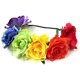 thumbnail image 1 of Diadema elástica hawaiana con rosas y corona floral para mujer, 1 of 5