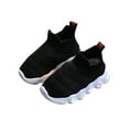 thumbnail image 2 of UTTOASFAY Toddler Shoes Toddler Infant Baby Girls Boys Shoes Illuminated Socks Shoes Flying Knit Casual Shoes Black 12-15 Months, 2 of 5