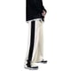 thumbnail image 1 of Pantalones de pierna ancha para mujer con bolsillos, cintura elástica, pantalones casuales suaves y agradables para la piel para vacaciones, blanco L, 1 of 8