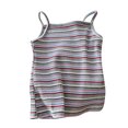 thumbnail image 4 of Kaemgyyd Toddler Girls Tank Top Cute Stripe Spaghetti Strap Sleeveless T Shirt Cotton Stretch Summer Baby Clothes Outfit 1-9 T, 4 of 4