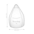 thumbnail image 3 of Gouchee Home Easy Collection Fauteuil Poire Contemporain en Polyester Microfibre Rembourré Rose, 3 of 7