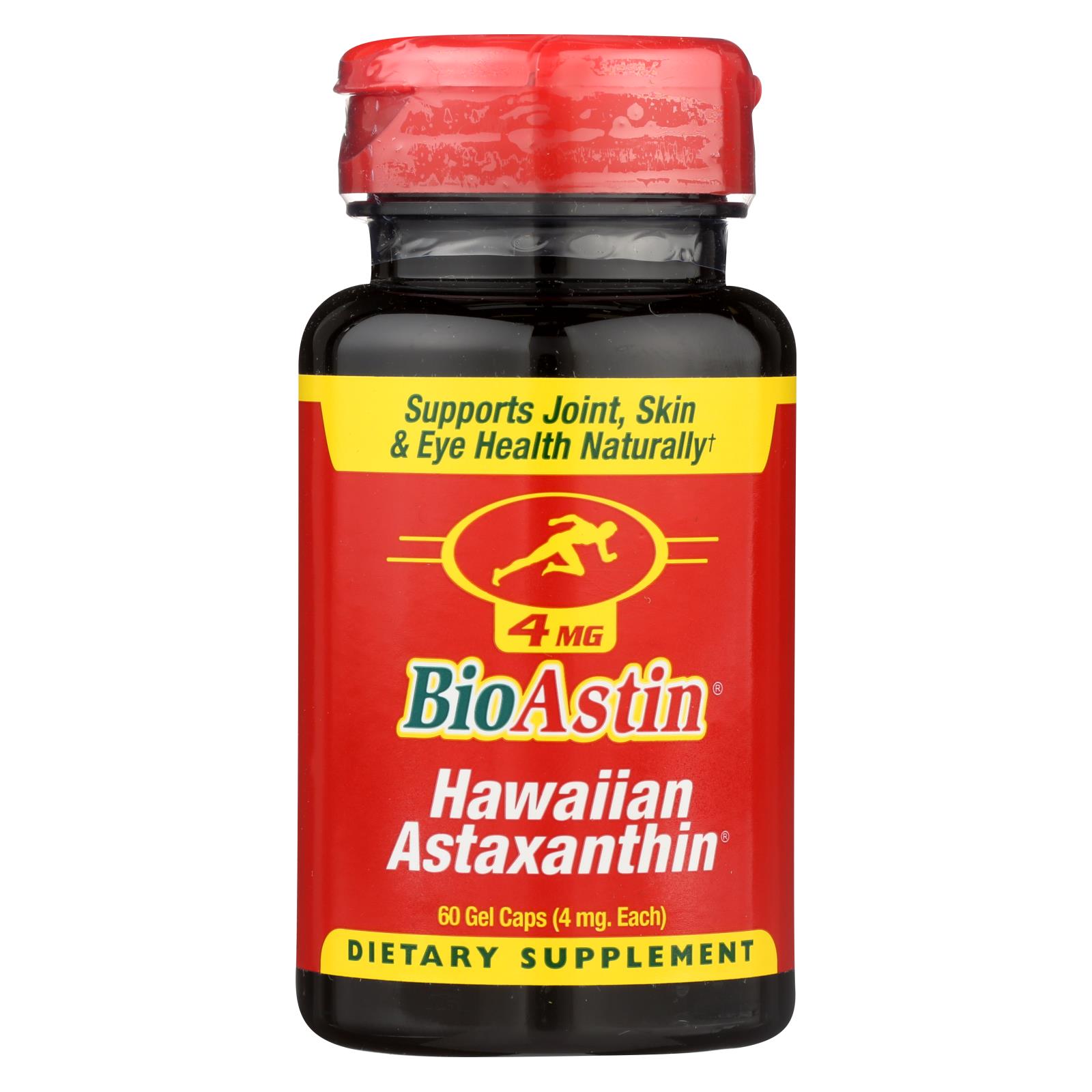 Nutrex Hawaii BioAstin Natural Astaxanthin 4 mg 60 Gelatin Capsules