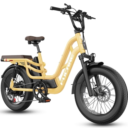 Fucare Libra 1200W Electric Bike for Adults 32MPH 48V 20Ah LG Battery EBike 80 Miles Range, Full Suspension 20"×4.0" Fat Tire Adult Electric Bicycles, 400 lb Capacity, Hydraulic Brakes, UL Certified