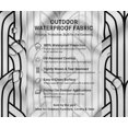 thumbnail image 5 of Outdoor Waterproof Taffeta Fabric By 10 Yard - Soimoi Geometric Print Black | UV Resistant | Ideal for Cushion Covers, Raincoats, Shower Curtains & More | 56" Width, 5 of 7