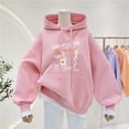 thumbnail image 4 of Ropa de otoño invierno 2024 para niñas Sudadera con capucha de oso Camiseta suelta de margaritas Vestidos para adolescentes Princesa para niñas 5 7 8 9 10 11 12 años, 4 of 4