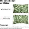 thumbnail image 6 of Green Cheetah Lumbar Throw Pillow Covers 12X20 Inch Set of 2 Leopard Rectangular Pillow Cases Animal Wildlife Pillow Cover with Zipper Home Decor For Sofa Couch Housewarming Gift Bed Porch Outdoor, 6 of 6