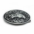 thumbnail image 3 of Bangcool Western Buckle Pig Pattern Retro Decorative Metal Belt Buckle Cowboy Belt Buckle, 3 of 8