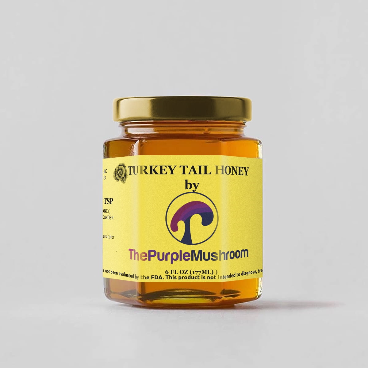 Lions Mane Mushroom Infused Honey 6OZ