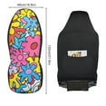 thumbnail image 2 of ALAZA Blue and Yellow Flowers Car Seat Covers 2 PCs Universal Auto Front Seats Interior Protector, 2 of 7