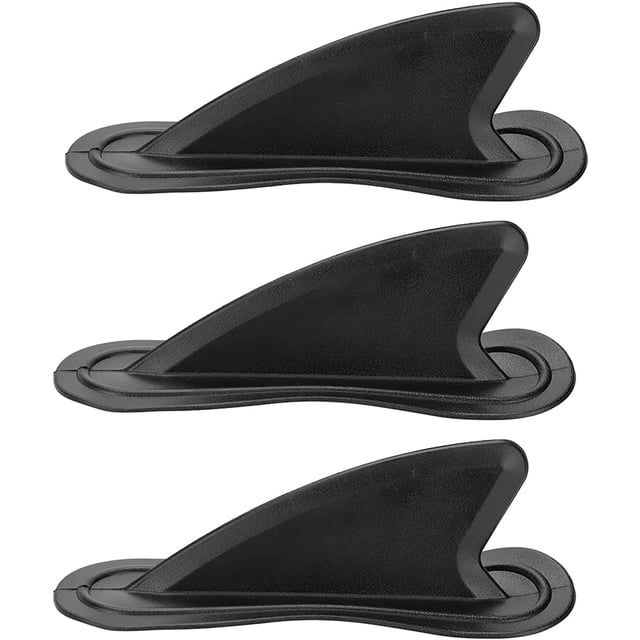 Jeu de Palmes de Planche de Surf, Palmes de Planche de Surf Noires, Propulseur de Palmes de Planche de Surf pour Longboard, Planche de Surf et Paddleboard Remplacement Rapide Aileron