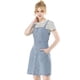 thumbnail image 2 of Vestido de mezclilla A-Line con tirantes ajustables para mujer INSPIRE CHIC XL azul claro primavera verano, 2 of 8