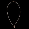 thumbnail image 4 of Collar Cruz de Cobre Joya de Moda Atractivos Religioso de Cumpleaños Oro, 4 of 9