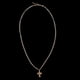 thumbnail image 4 of Collar Cruz de Cobre Cadenas Joyería de Hombre Decoraciónes Suministro Oro, 4 of 9