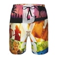 thumbnail image 4 of Outer Banks Poster Men's Beach Shorts Swim Trunks Casual Quick Dry Board Shorts Swimwear with Mesh Lined and Pockets, 4 of 8