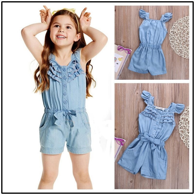 denim jumpsuit for girl