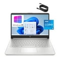 thumbnail image 2 of HP 14" Laptop Computer, Intel Quad-Core i5-1135G7 up to 4.2GHz (Beat i7-1065G7), 32GB DDR4 RAM, 2TB PCIe SSD, 802.11AC WiFi, Bluetooth 4.2, Natural Silver, Windows 11 Home, 2 of 5