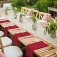 thumbnail image 4 of Pure Red Cloth Napkins, Simple Solid Color Washable and Reusable Dinner Napkins Set of 4, Table Napkin for Kitchen Party Birthday Wedding Hotel Housewarming 20"x20", 4 of 9