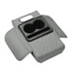 thumbnail image 2 of Almohadilla elevadora de reposabrazos tres en uno gris con almacenamiento de caja de pañuelos para automóvil y almohadilla para codos, 2 of 4