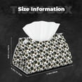 thumbnail image 6 of Goofa Sea ​​Urchin Pattern Triangle Square Tissue Box Cover, Modern PVC Leathe Facial Paper Holder,Decorative Holder/Organizer for Bathroom Vanity Countertop, 6 of 9