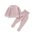 thumbnail image 3 of Sngxgn Girl's 2 Piece Outfits Button Front Long Sleeve and Shorts Set(Pink,74), 3 of 9