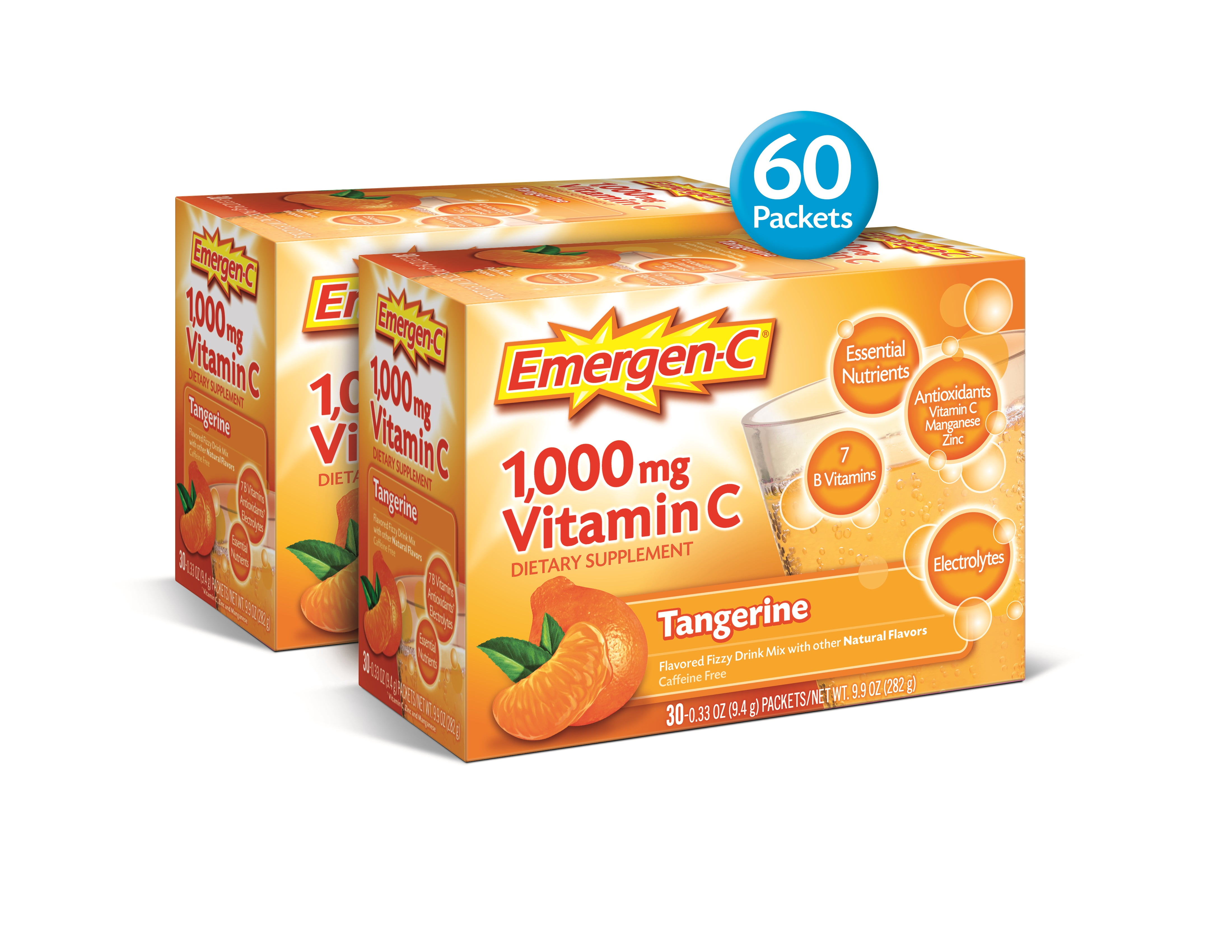 EmergenC 1000mg Vitamin C Powder, with Antioxidants, B Vitamins and