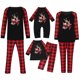 thumbnail image 1 of Pijamas de Navidad Para La Familia Trajes A Juego Mujer Mamá Cuadros Blusa Con Estampado Tops + Pantalones Ropa Odeerbi ODB189610, 1 of 9