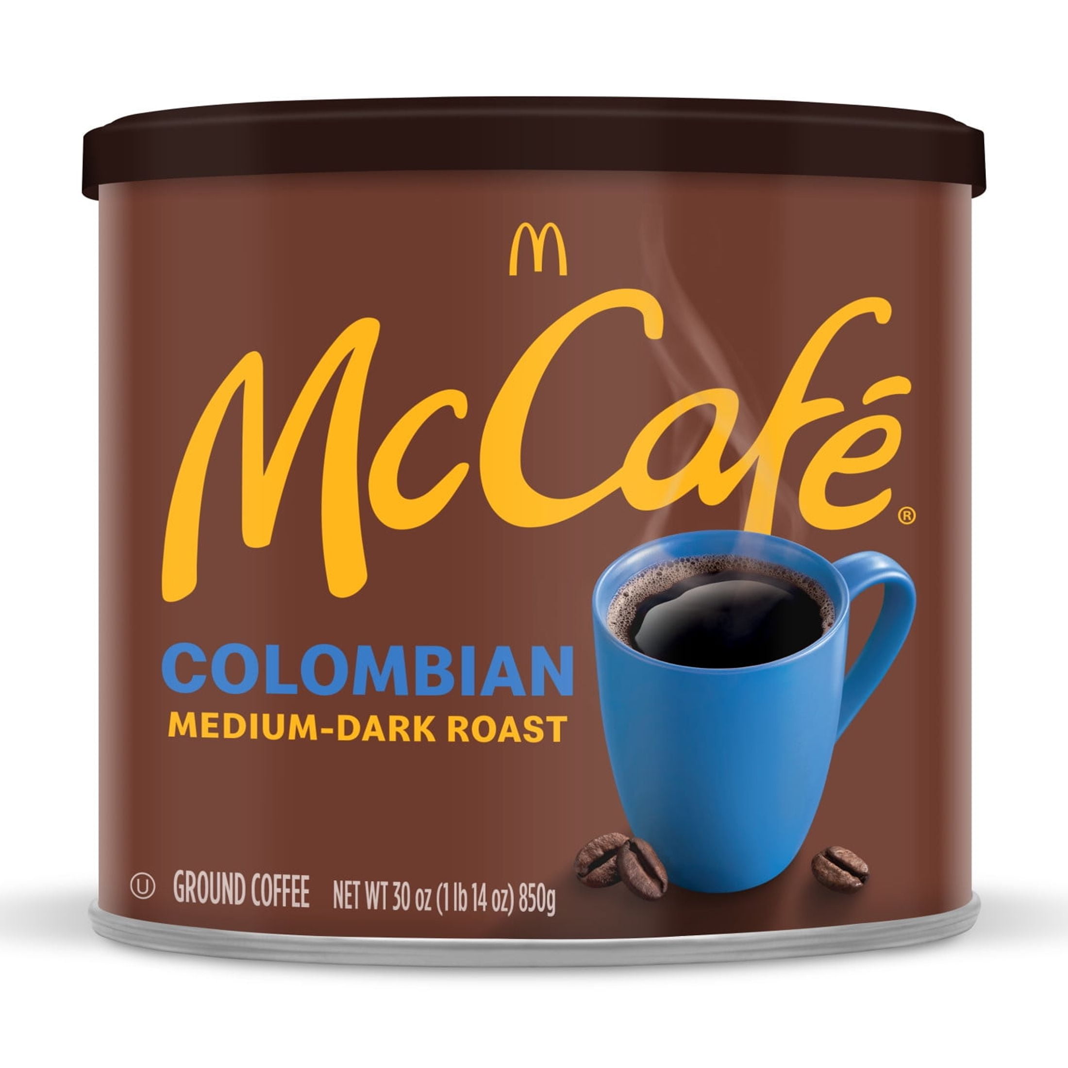 McCafe Colombian, Medium-Dark Roast, Ground Coffee, 30 oz