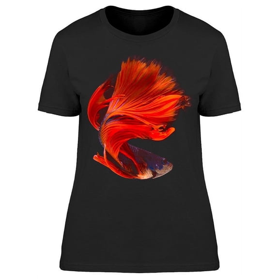 Siamese Betta In Movement Red T-Shirt Women -Image by Shutterstock, Female 3X-Large