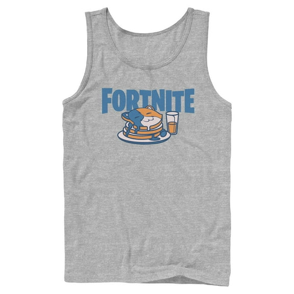 Mens Fortnite Meowscles Pancakes Tank Top