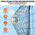 thumbnail image 4 of Professional 55FT Baseball Batting Netting, Heavy Duty Softball Hitting Training Net, Portable Pitching Cage with Door & Carry Bag (NET ONLY), 4 of 7