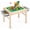 Wood, variant on Wooden Sensory Table for Ages 3-6, Reversible Building Block Activity Table with 2 Pull-Out Storage Bins for Sand, Water, Crafts and Indoor Play
