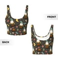 thumbnail image 6 of Uemuo Gnome Insect Frog Pattern Women's Sports Bra - High Impact Support, Breathable, and Comfortable Athletic Bra for Running, Yoga, and Workouts, 6 of 9