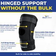 Breg Economy Hinged Soft Knee Brace, Open Back, Wrap Around