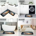thumbnail image 5 of Coolnut Kitchen Rugs 2 Piece Waterproof Non Slip Kitchen Mat Ice Fire Baseball Kitchen Rug Set for Sink Office Kitchen Cafe, 19.7"x47.2"+19.7"x27.6" Home Decor Gifts, 5 of 7