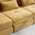 thumbnail image 6 of 101.58  Cloud Couch, Yellow Modern Modular Sofa, Sectional Couches for Living Room, Convertible Folding Sofa Bed, Cushioned Design, 6 of 10