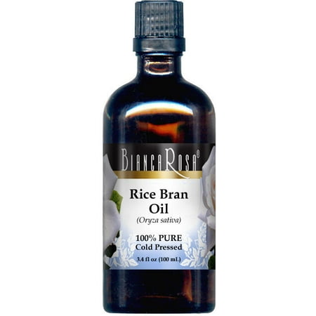 Rice Bran Oil - 100% Pure, Cold Pressed (3.40 fl oz, ZIN: