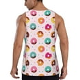 thumbnail image 3 of Haiem Colorful Donuts Men Workout Tank Top Gym Bodybuilding Sleeveless Muscle T Shirts Athletic Tank Breathable Workout Shirt-X-Large, 3 of 9