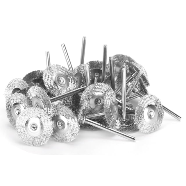 Rueda de cepillo para tallar madera, 30 piezas Rueda de cepillo plana Rueda de cepillo mini Rueda de cepillo probada y confiable
