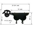 thumbnail image 4 of Toilet Roll Holder Metal Paper Holder Sheep Shape Paper Storage (Black), 4 of 5