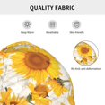 thumbnail image 5 of Naloa White Marble Pattern Sunflower Beanie for Men Women Knitted Unisex Winter Hat Beanies Cap Knit Cuffed Beanies Hats, 5 of 7